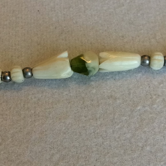 FINAL SALE PRICE Bone & Crystal Bracelet and Earring Set - Picture 3 of 3